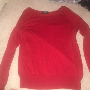 Red cable kit mossimo sweater